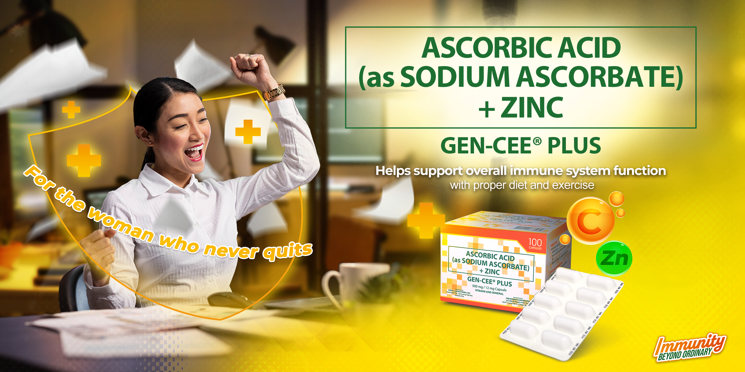 GEN-CEE Plus Sodium Ascorbate + Zinc banner