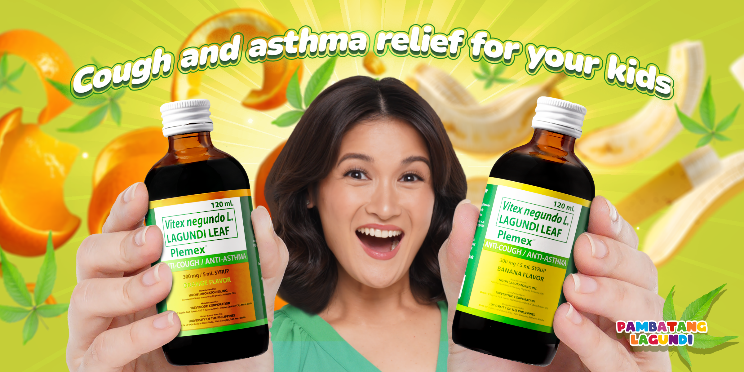 Plemex for Kids Anti-Cough and Anti-Asthma banner
