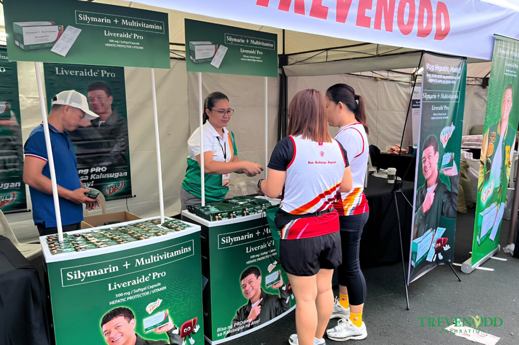Trevenodd Corporation booth featuring Liveraide Pro at Mercury Drug Suki DASH 2026
